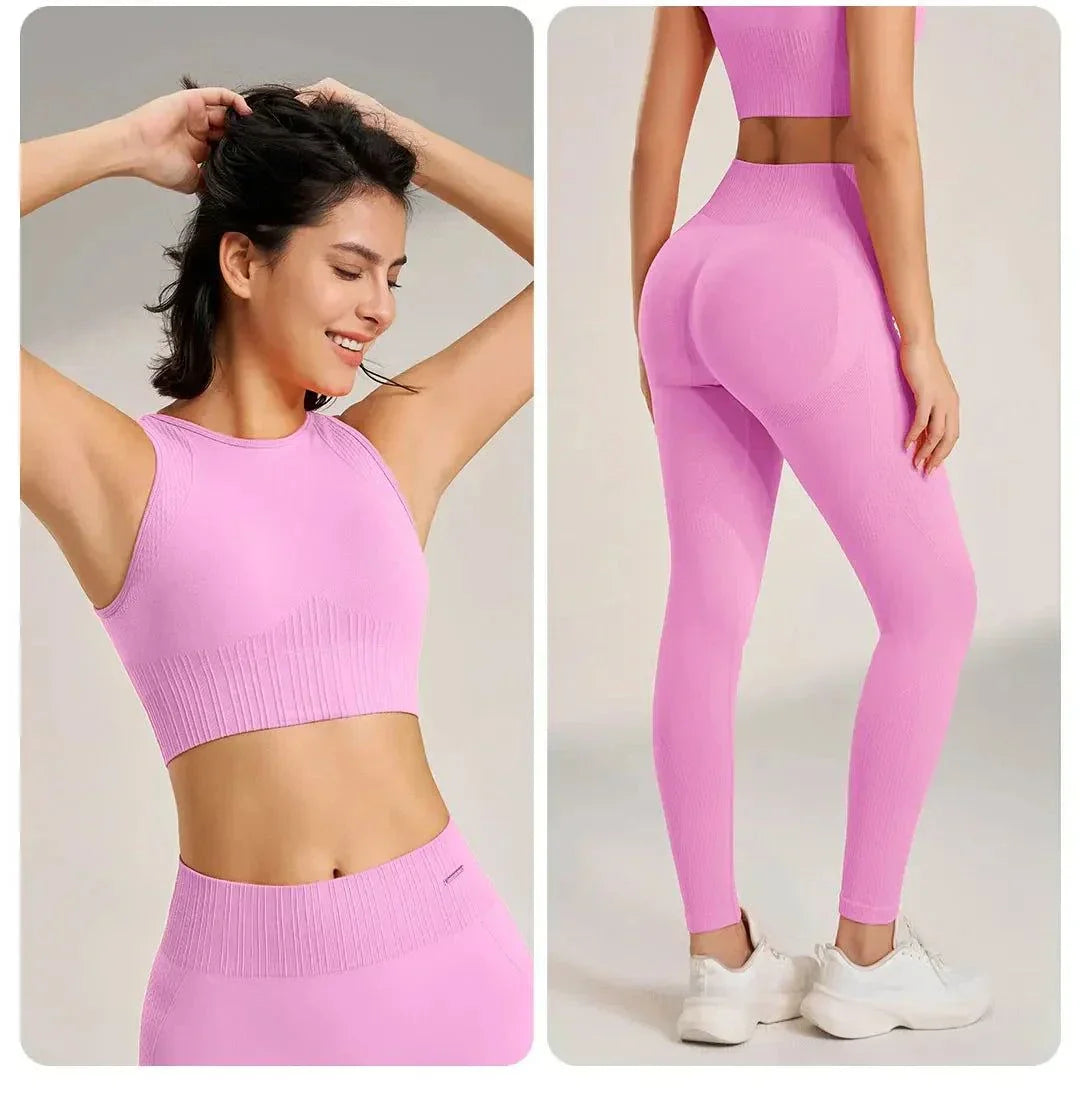 Vibrant Two Piece Seamless Fitness set